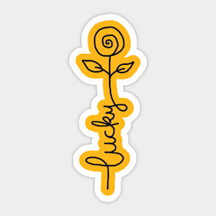 LUCKY FLOWER ART Sticker